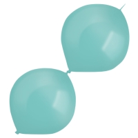 Balónky latexové spojovací dekoratérské perleťové světle modré 30 cm 50 ks