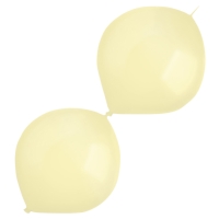 Balónky latexové spojovací dekoratérské perleťové vanilkové 30 cm 50 ks