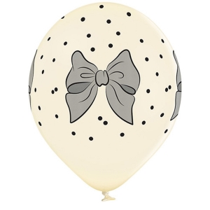 Balnky latexov vanilkov s malemi 30 cm 6 ks