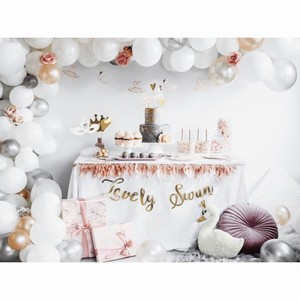 Balonky latexové metalické stříbrné 12 cm