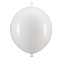 Balónky spojovací bílé 33 cm 20 ks