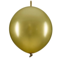 Balónky spojovací metalické zlaté 33 cm 20 ks