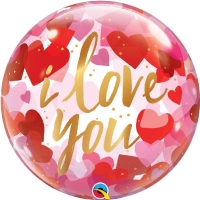 Balónová bublina ' I Love You' 56 cm