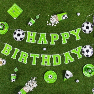 Banner Happy Birthday Fotbal 250 cm