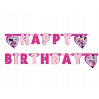 Banner "Happy birthday" Minnie Disney