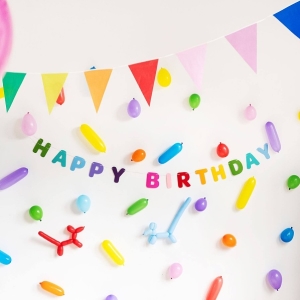 Banner vlajekov multicolour 6 m