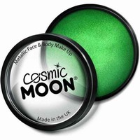 Barva na obličej a tělo Cosmic Moon metalická neon zelená