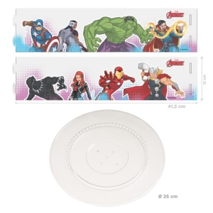 Box na dort plastov Avengers 25 x 12 cm