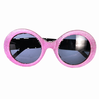 Brýle Party fun Růžové glitrové 1 ks