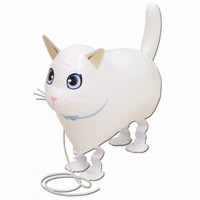 CHODÍCÍ balónek Kočka bílá