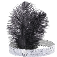 �elenka flitrov� st��brn� s pe��m