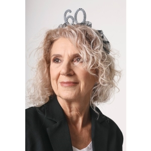 Čelenka '60' s volánky a perličkami