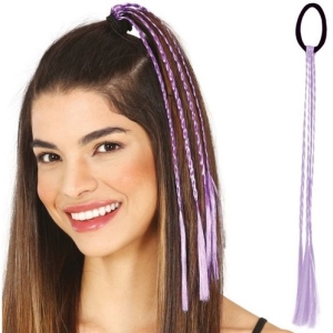 Copánky na gumičcce lila 35 cm 3 ks