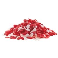 Cukrářské zdobení Srdíčka červená/bílá 100 g