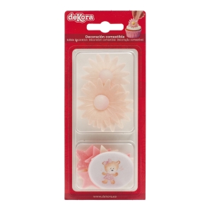 Dekorace z jedlho papru Sedmikrsky s rovmi dekoracemi