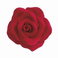 Cukrové dekorace na dort Růže 7 cm 9 ks