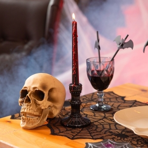 Dekorace lebka s pohyblivou elist