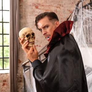 Dekorace lebka s pohyblivou elist