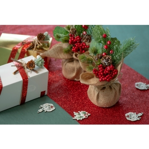 Dekorace prodn v jut 8x25 cm