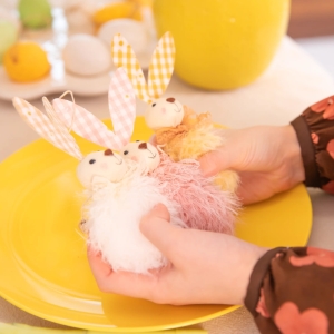 Dekorace Zaj��ek chlupat� 1 ks