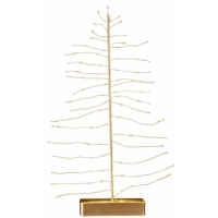 Dekorační LED stromeček zlatý 30 x 10 cm