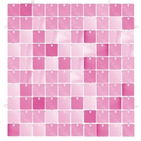 Dekorační čtvercový panel růžový 30x30 cm 1ks