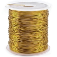 Dekorační drátek 0,3 mm, návin 10 m zlatý