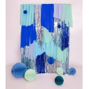 Dekoran koule svtle modr 40 cm