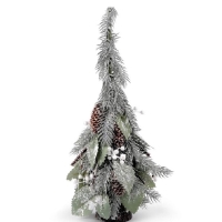 Dekorační vánoční stromeček ojíněný 35 cm 1 ks