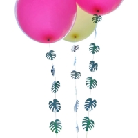 Dekorační závěs na balónky Palmové listy 1 m 5 ks