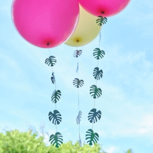 Dekorační závěs na balónky Palmové listy 1 m 5 ks