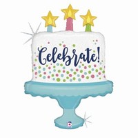 FÓLIOVÝ balónek dort s napisem Celebrate