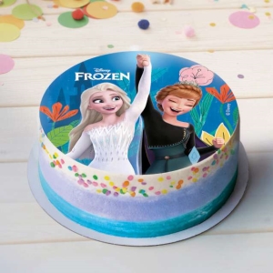 Fondnov list na dort Frozen bez cukru 15,5 cm