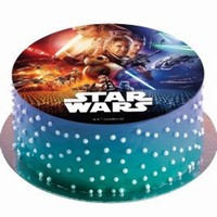 Fondánový list na dort Star Wars 20 cm - bez cukru