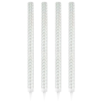 Font�ny dortov� st��brn� 25cm 4ks