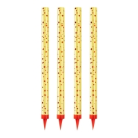 Font�ny dortov� zlat� 25cm 4ks