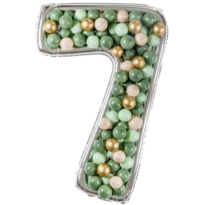 Forma na balónky stříbrná číslice 7 126 cm