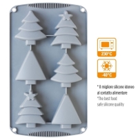 Forma silikonová Vánoční stromečky 30 x 17 cm