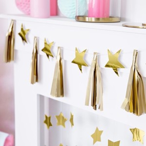 GIRLANDA Hvzdy zlat 1,3m