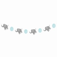Girlanda papírová Sloni modrá 200 cm