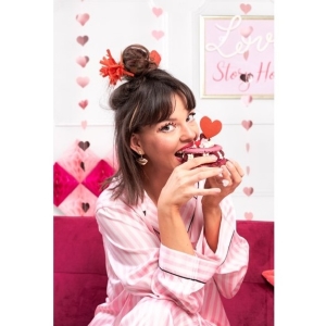 Girlanda pap�rov�, srd��ka Rose gold 3 m 1 ks