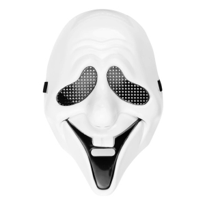 Halloweensk maska bl duch 25,5x17cm