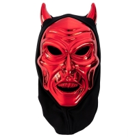 Halloweenská maska čerta červená 46x19cm