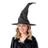 Halloweensk ern arodjnick klobouk 38x42cm