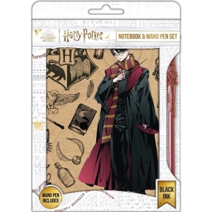 Harry Potter blok s perem (Navy & Gold)