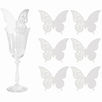 JMENOVKY na skleničku Motýl 6ks