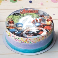 Jedlý papír na dort Avengers 20 cm