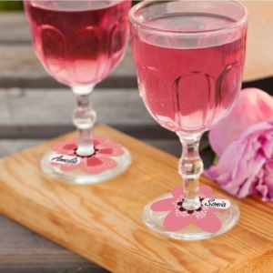 Jmenovky na skleniky Summer Have Fun 6 ks