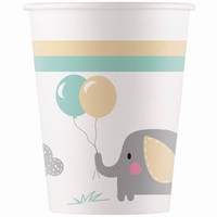 KELÍMKY papírové kompostovatelné Baby Elephant 200ml 8ks