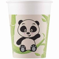KELÍMKY papírové kompostovatelné Panda 200ml 8ks